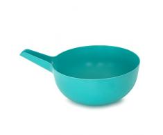 BIOBU by EKOBO 68777 Pronto Multifonction Bol L, Lagoon, Fibre de Bambou/Mélamine, 35 x 25,5 x 14 cm