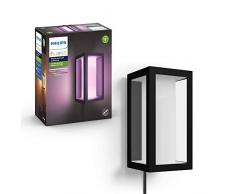 Philips Lighting 915005842101 Philips Hue White and Color ambiance IMPRESS, Applique basse tension noire, Aluminium