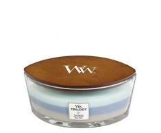 WoodWick Ellipse Trilogy bougie parfumÃ©e avec mÃ¨che Hearthwick, Plaid enveloppant