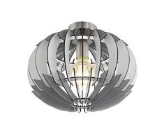 EGLO 96971 Plafonnier, Acier, 60 W, Nickel Mat