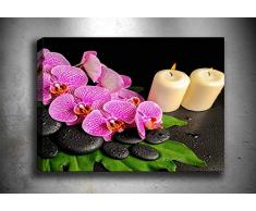 Bonamaison Peinture sur toile, multicolore, 70 x 100 cm - ConÃ§u et fabriquÃ© en Turquie