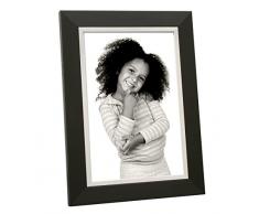 Deknudt Frames S41NH2 Cadre Photo Résine Noir avec Filet Argenté 60 x 80 cm
