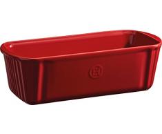 Emile Henry Eh346180 Moule Ã Cake CÃ©ramique Rouge Grand Cru 31 X 13 X 9 cm
