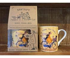 Sam Toft MGBC23810C (The Doggie Taxi Service) Bone China Mug, Céramique, Multicolore, 11oz/315ml