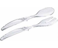 Emsa 504638 VIENNA Couverts à salade, 2 pièces, Plastique, 30cm , transparents