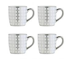 BIA 993023+1664PK4 Tasses Ã expresso en porcelaine galvanisÃ©e 100 ml