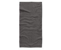 TOM TAILOR Serviette de Douche Unie en Tissu éponge 100111/900/770, Coton, Gris foncé, 70 x 140 cm