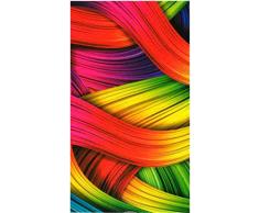 Miracle Home Serviette de Plage en Microfibre Multicolore 75 x 145 cm