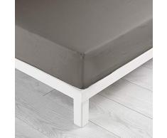 douceur dintÃ©rieur drap housse 1 personne 90x190 cm lina noisette