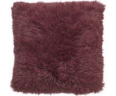 Dutch Decor Coussin Moelleux, Polyester, Polyester, Bordeaux, 45 x 45 x 15 cm