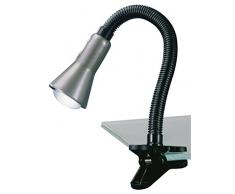 Trio Lampe LED Ã pince, couleur acier 5028010-47