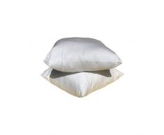 Greenbed - Lot de 2 oreillers - Taille : 65x65 cm - Traitement rÃ©ducteur dallergÃ¨nes PurotexÂ® 100% Naturel - Blanc