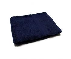 Soleil dOcre Drap de Bain UNI Bleu 450gr/m2, Coton, 70 x 130 cm
