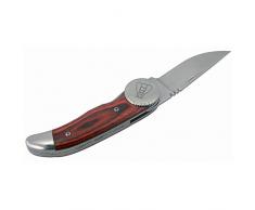 LAGUIOLE - Couteau Pliant manche en bois de pakka - Coffret Bois de Bambou - Couteau pliant pour usage quotidien - Coffret cadeau - acier inoxydable, bois de pakka, bois de bambou - Marron