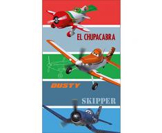 CTI Drap DE Plage Planes Skipper 70X120 100% Coton 320GR/M, Bleu Rouge Vert Gris