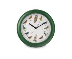 Zeon Tech Chant Horloge Murale, Vert, 24Â x 24Â x 1Â cm