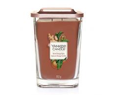 Yankee Candle Elevation Collection avec Couvercle de Plate-forme Grande Bougie CarrÃ©e Ã 2 MÃ¨ches, Sweet Orange Spice