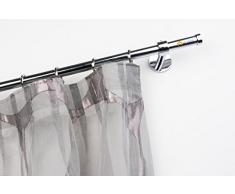 InCasa Tringle Ã Rideaux: Ã 20 mm, L. 420 cm. en Acier Poli chromÃ© â Complet