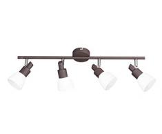 Eve Spot 4 lampes Finition: marron vieilli