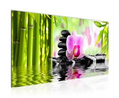 Tableau decoration murale OrchidÃ©e Feng Shui - XXL Impression sur Toile Salon Appartment 1 Parties - prÃªt Ã accrocher - 502012a