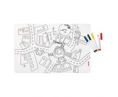 Guzzini Set de Table colorÃ© et rÃ©utilisable avec feutres 94 Multicolore