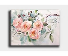 Bonamaison Peinture sur toile, multicolore, 70 x 100 cm - ConÃ§u et fabriquÃ© en Turquie