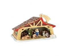 Villeroy & Boch - Christmas Toys Memory Crèche, Crèche Décorative à Placer sous le Sapin de Noël, Porcelaine Dure, Multicolore, 27 x 16 x 16 cm