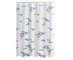 RIDDER Delphin Rideau de Douche, 100% PEVA, Bleu, ca. 180x200 cm