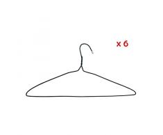 Fomax Lot de 6 cintres en mÃ©tal