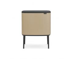 Brabantia - 316241 - Poubelle Bo Touch Bin, 36 litres, Mineral Golden Beach