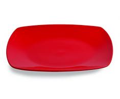 Tognana Assiette Ã dÃ®ner Times Square Rouge 26 x 26 cm