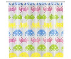 WENKO 22489100 Rideau de douche Cyber, PEVA, 180 x 200 cm