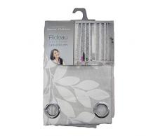 douceur dintérieur rideau a oeillets 140x280 cm polyester farandole taupe