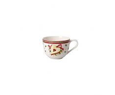 Villeroy & Boch Winter Bakery Delight Tasse Ã cafÃ©, 230 ml, Porcelaine Premium, Blanc/Rouge