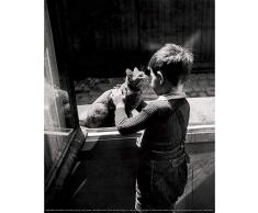 Draeger - Affiche Déco - Poster Artiste Willy Ronis pour décorer Votre intérieur - Photo Noir Et Blanc en Papier satimat 350g - 24 x 30 cm