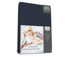 Bed-Fashion Drap-Housse, Jersey, Bleu Marine, Lit Simple, 80Â x 210Â cm