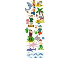Plage 152530 Sticker Mural - Pirates, 1 Planche, 24 x 68 cm