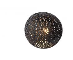 Lucide 46501/01/30 Paolo Lampe de Table, MÃ©tal, G9, 28 W, Noir, 14,5 x 14,5 x 13 cm