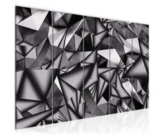 Tableau decoration murale 3D MÃ©tallique 200 x 80 cm - XXL Impression sur Toile Salon Appartment 5 Parties - prÃªt Ã accrocher - 506455c