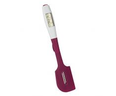 Metaltex 298064317 Spatule & ThermomÃ¨tre Ã sonde 2 en 1, Silicone, Blanc, 22,8 x 12,4 x 3,8 cm