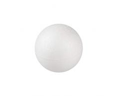 Decora en polystyrène Petite Boule Forme Sucette gâteau pour décoration, Blanc cassé, 3 cm, 20 pièces