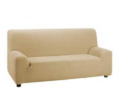 DHestia Housse élastique et Adaptable avec élastomère, Dimensions de Fauteuil, canapé 3 places-160/200, Beige, 160/200 cm