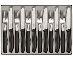 Victorinox 6.7833 Ménagère 12 pièces Swissclassic, Acier INOX, Noir, 32,5 cm