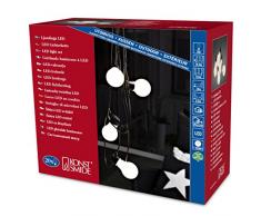 Konstsmide 2389-120 Guirlande dEclairage de Jardin ExtÃ©rieur 160 LEDs 24 V 10 Lampes CÃ¢ble Noir