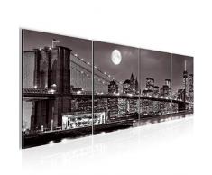 Tableau decoration murale La ville de New York 160 x 50 cm - XXL Impression sur Toile Salon Appartment 4 Parties - prÃªt Ã accrocher - 606746c