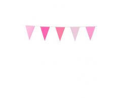 Party Pro 50263 Guirlande Fanion, Papier, Rose, 200 x 14 x 0,1 cm