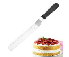 Westmark 30072270 Spatule CoudÃ©e avec Mensuration Acier Inoxydable/PolypropylÃ¨ne Noir/Argent 38,7 x 3,5 x 3,3 cm