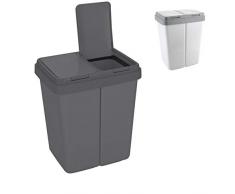 Ribelli 500114 Poubelle, Plastique, Anthracite, ca. 43 x 32 x 51 cm