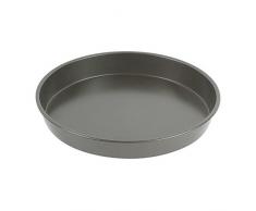 Excelsa Moule à Tarte Rond, en Acier, Noir, 32 cm