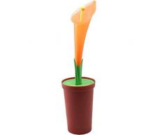 MSV 100118 Brosse WC Fleur, MDF/INOX, Multicolore